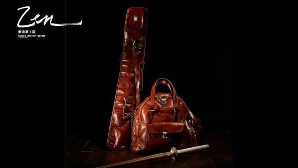 イタリア最高級革製防具袋（ブラウン） 画像4枚目